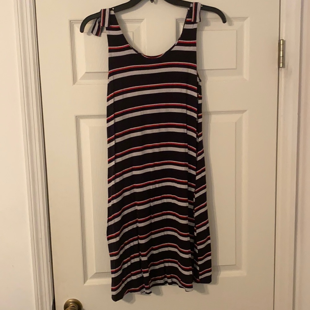 Red, white, & navy dress